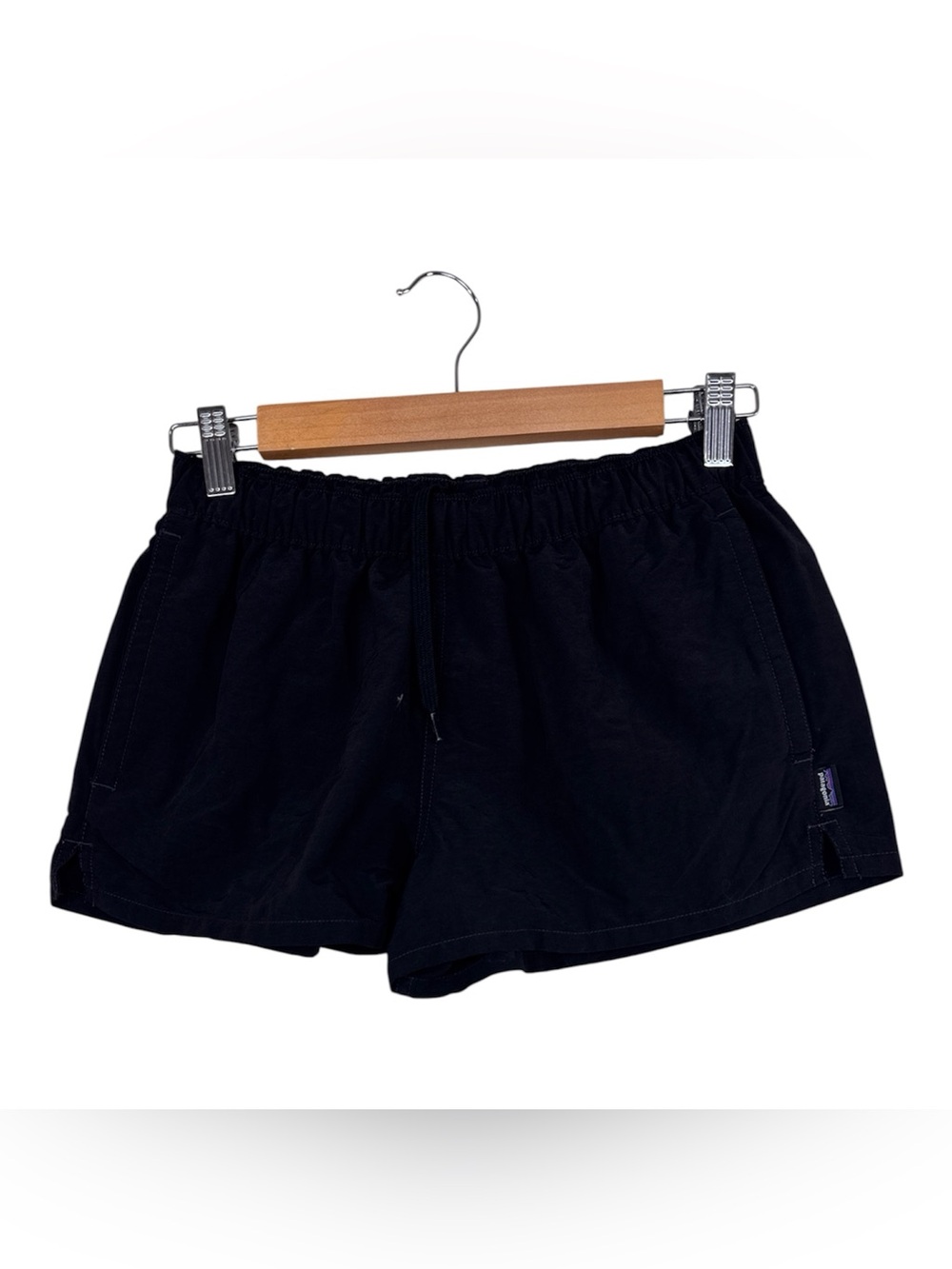 Patagonia Black Micro Athletic Shorts Womens S Running Gym Workout Outdoors